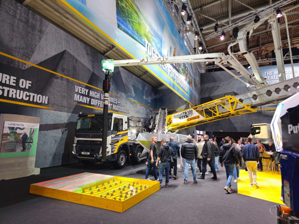 Camfaud's Telebelt TB 130 Concrete Conveyor on display at bauma 2025